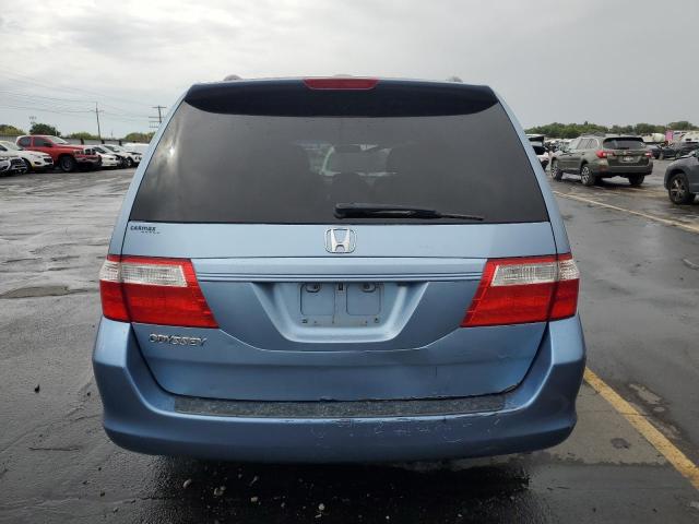 5FNRL38767B107521 - 2007 HONDA ODYSSEY EXL BLUE photo 6