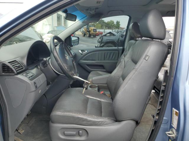 5FNRL38767B107521 - 2007 HONDA ODYSSEY EXL BLUE photo 7