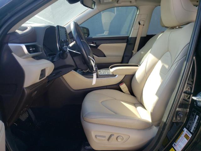 5TDGZRBH0MS557831 - 2021 TOYOTA HIGHLANDER XLE BLACK photo 7