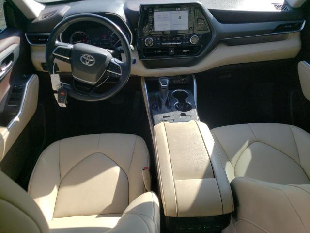 5TDGZRBH0MS557831 - 2021 TOYOTA HIGHLANDER XLE BLACK photo 8