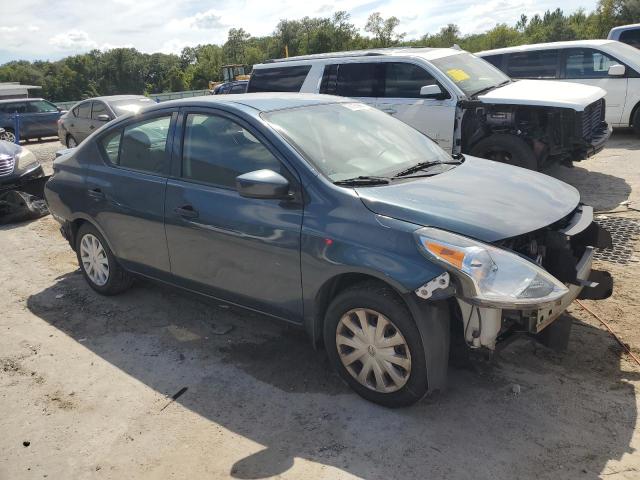 3N1CN7AP1HL808393 - 2017 NISSAN VERSA S BLUE photo 4