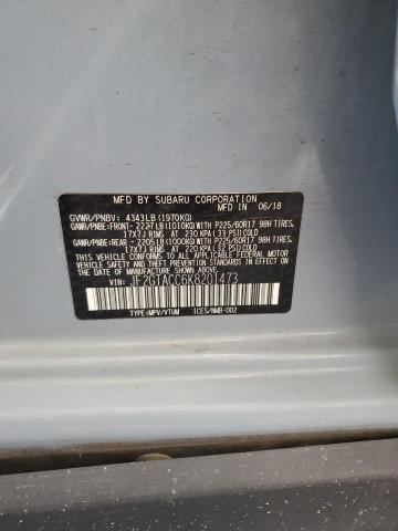 JF2GTACC6K8201473 - 2019 SUBARU CROSSTREK PREMIUM Сірий фото 14