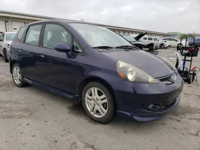 JHMGD37648S072669 - 2008 HONDA FIT SPORT BLUE photo 4