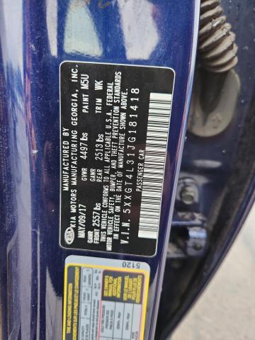 5XXGT4L31JG181418 - 2018 KIA OPTIMA LX Mavi foto 13