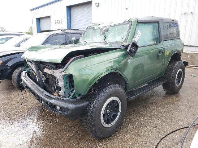 1FMDE5CP2NLB81483 - 2022 FORD BRONCO BASE GREEN photo 1