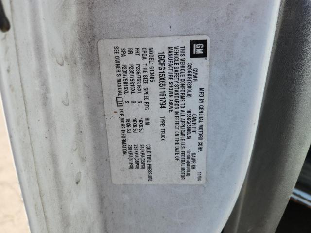 1GCFG15X651161794 - 2005 CHEVROLET EXPRESS G1 თეთრი ფოტო 13