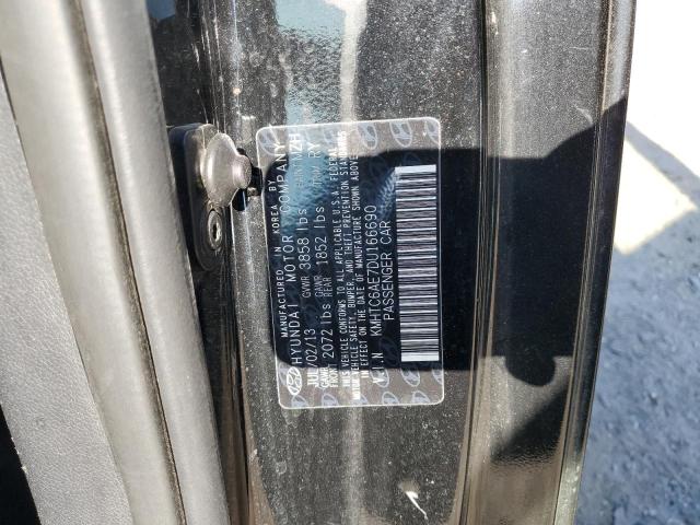 KMHTC6AE7DU166690 - 2013 HYUNDAI VELOSTER TURBO 黑色 照片 12