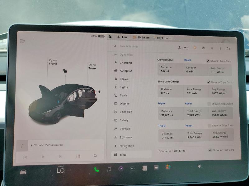 5YJ3E1EA9MF973178 - 2021 TESLA MODEL 3 黑色 照片 9