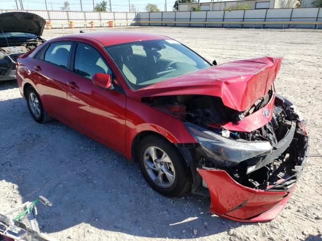 5NPLL4AG1MH041687 - 2021 HYUNDAI ELANTRA SE RED photo 4