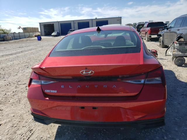 5NPLL4AG1MH041687 - 2021 HYUNDAI ELANTRA SE RED photo 6