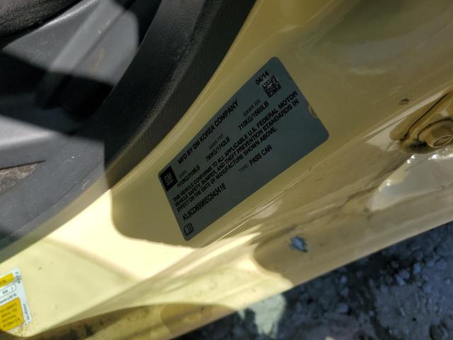 KL8CD6S96EC543416 - 2014 CHEVROLET SPARK 1LT 黄色 照片 12