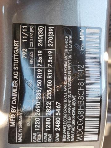 WDCGG8HB8CF811121 - 2012 MERCEDES-BENZ GLK 350 4MATIC GRAY photo 13