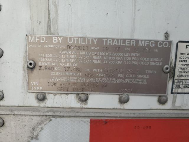 1UYVS2531EU841714 - 2014 UTILITY VS2RA Biały zdjęcie 10