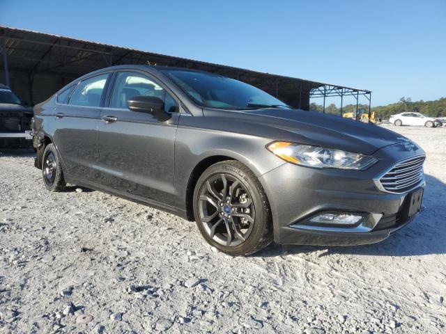 3FA6P0HD3JR228725 - 2018 FORD FUSION SE CHARCOAL photo 4