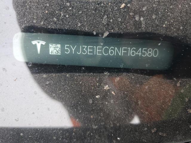 5YJ3E1EC6NF164580 - 2022 TESLA MODEL 3 石墨色 照片 12