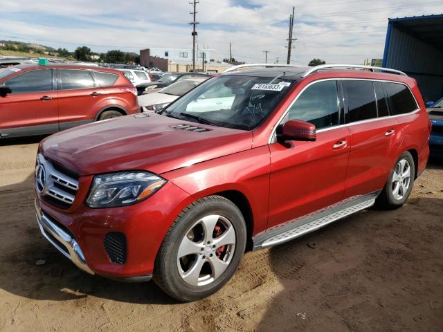 4JGDF6EE4HA763695 - 2017 MERCEDES-BENZ GLS 450 4MATIC RED photo 1