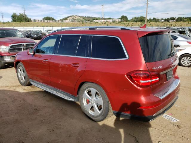 4JGDF6EE4HA763695 - 2017 MERCEDES-BENZ GLS 450 4MATIC RED photo 2