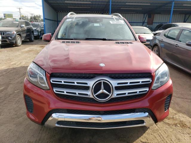 4JGDF6EE4HA763695 - 2017 MERCEDES-BENZ GLS 450 4MATIC RED photo 5