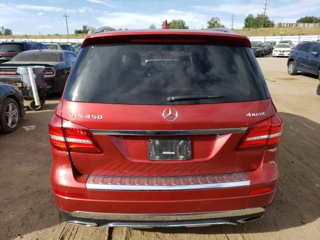 4JGDF6EE4HA763695 - 2017 MERCEDES-BENZ GLS 450 4MATIC RED photo 6