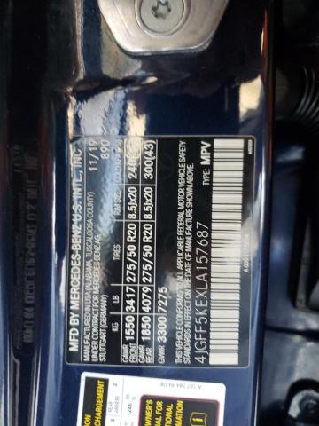 4JGFF5KEXLA157687 - 2020 MERCEDES-BENZ GLS 450 4MATIC BLUE photo 13