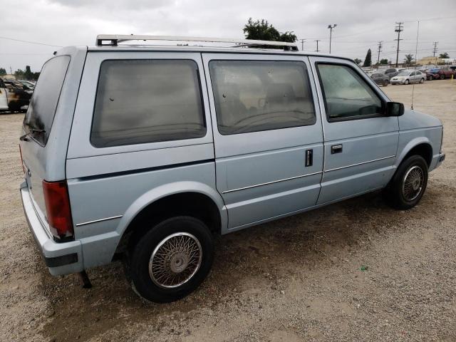 2P4FH51G2HR202203 - 1987 PLYMOUTH VOYAGER LE BLUE photo 3