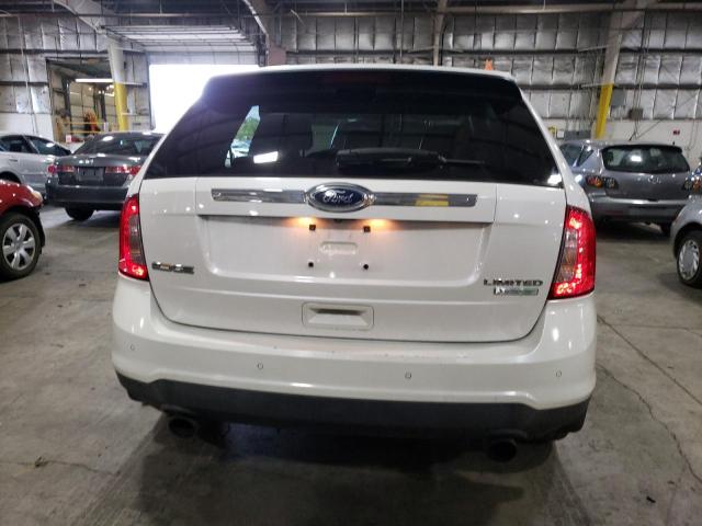 2FMDK3K93CBA60491 - 2012 FORD EDGE LIMITED WHITE photo 6