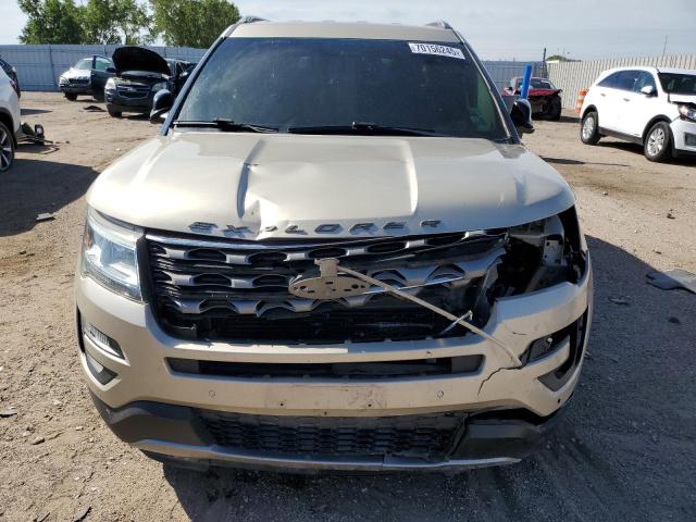 1FM5K7DH1HGA78469 - 2017 FORD EXPLORER XLT BEIGE photo 5