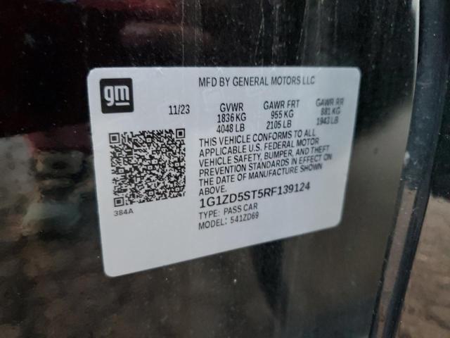 1G1ZD5ST5RF139124 - 2024 CHEVROLET MALIBU LT BLACK photo 13