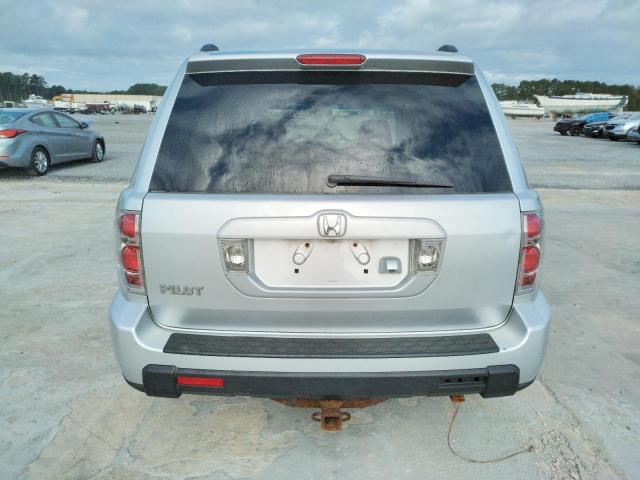 5FNYF28797B010567 - 2007 HONDA PILOT EXL SILVER photo 6