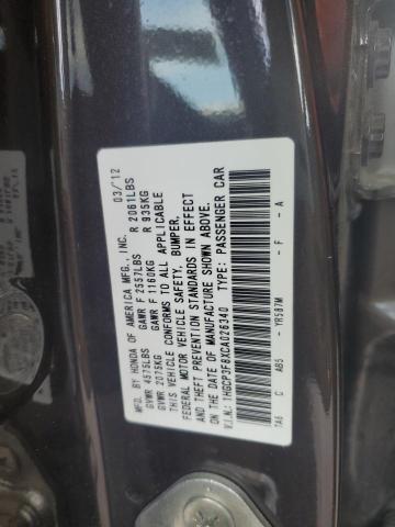 1HGCP3F8XCA026340 - 2012 HONDA ACCORD EXL 灰色 照片 12