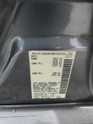 1N4AL3AP4JC145007 - 2018 NISSAN ALTIMA 2.5 ნაცრისფერი ფოტო 12