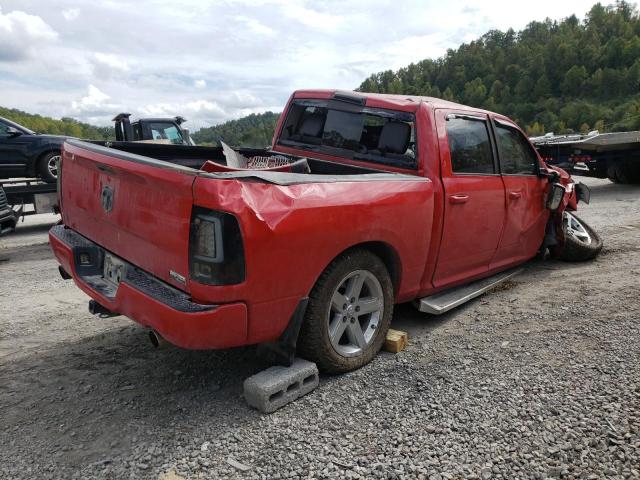 1C6RD7MT2CS249991 - 2012 DODGE RAM 1500 SPORT RED photo 3