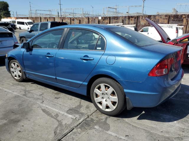 2HGFA16568H521409 - 2008 HONDA CIVIC LX BLUE photo 2