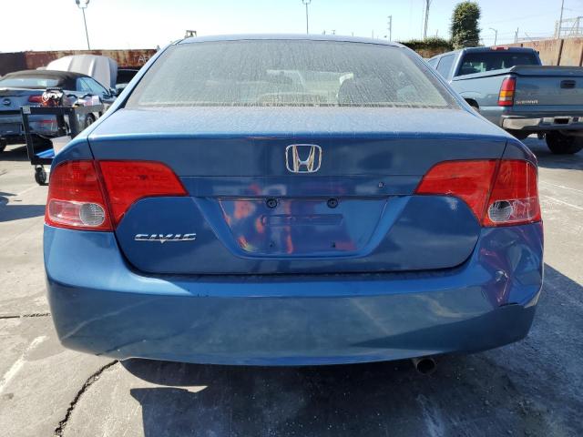 2HGFA16568H521409 - 2008 HONDA CIVIC LX BLUE photo 6