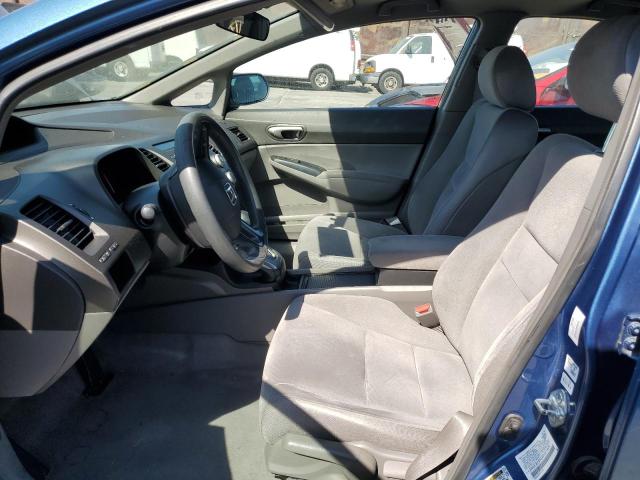2HGFA16568H521409 - 2008 HONDA CIVIC LX BLUE photo 7