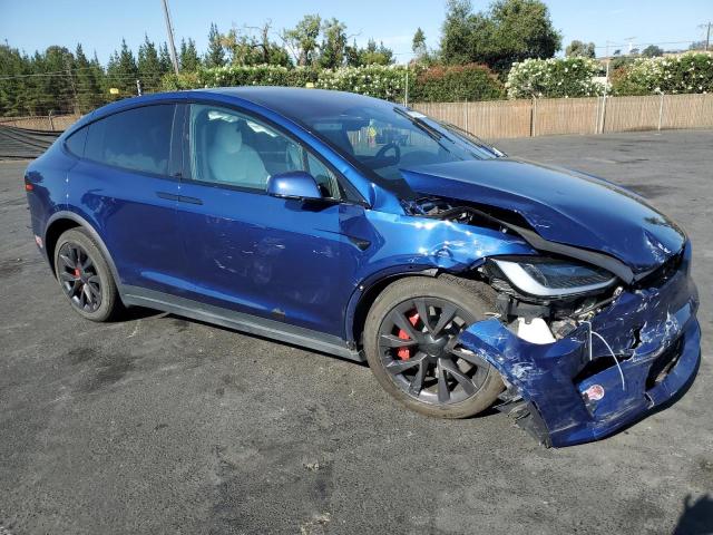 7SAXCBE61PF429385 - 2023 TESLA MODEL X BLUE photo 4