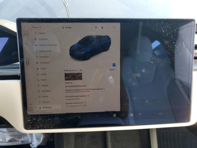 7SAXCBE61PF429385 - 2023 TESLA MODEL X BLUE photo 9