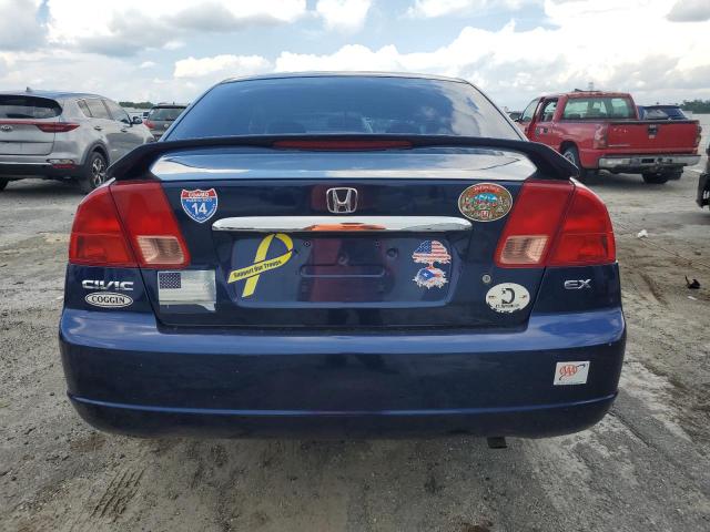 2HGES26752H537298 - 2002 HONDA CIVIC EX ლურჯი ფოტო 6