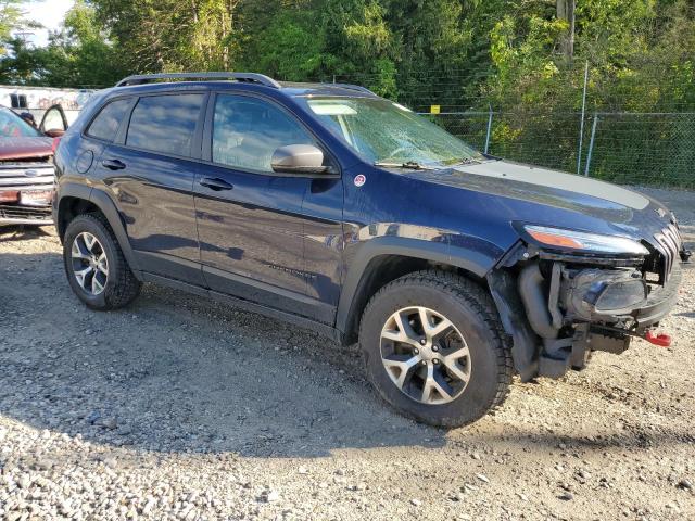 1C4PJMBS3FW513170 - 2015 JEEP CHEROKEE TRAILHAWK BLUE photo 4