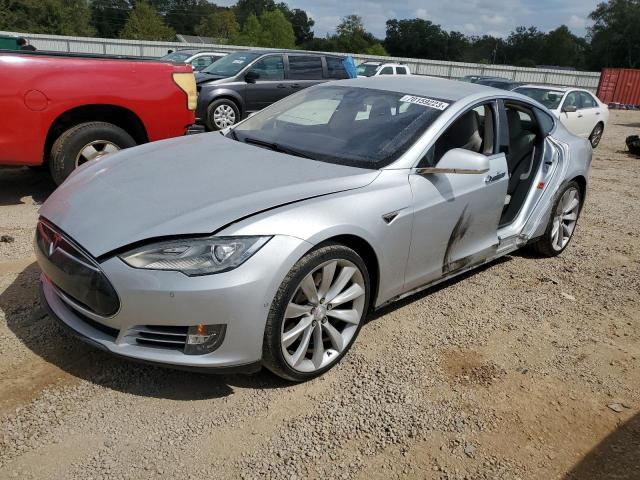 5YJSA1H1XEFP61412 - 2014 TESLA MODEL S Արծաթագույն լուսանկար 1
