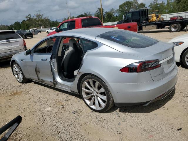 5YJSA1H1XEFP61412 - 2014 TESLA MODEL S Արծաթագույն լուսանկար 2