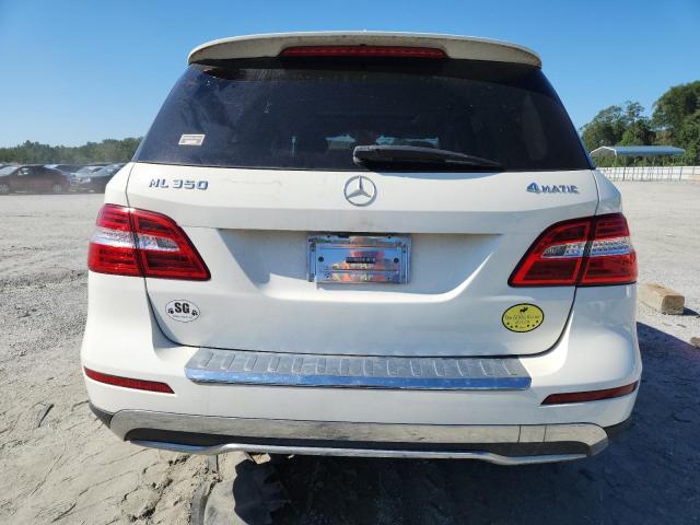 4JGDA5HB0CA025363 - 2012 MERCEDES-BENZ ML 350 4MATIC WHITE photo 6