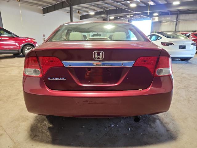 2HGFA16579H541718 - 2009 HONDA CIVIC LX RED photo 6