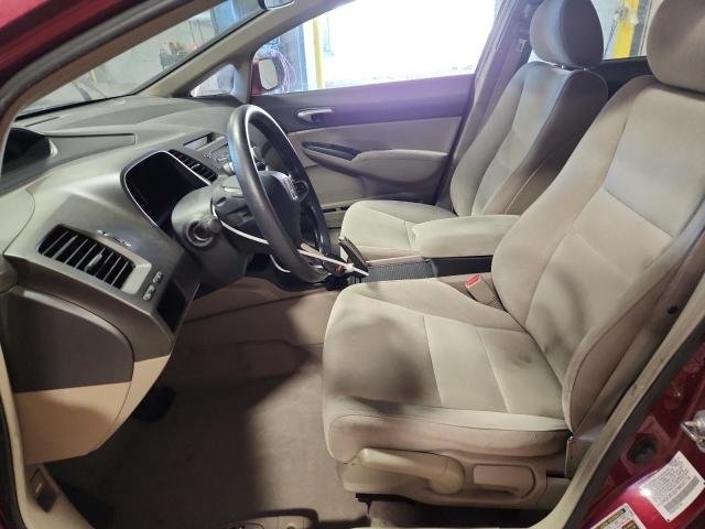2HGFA16579H541718 - 2009 HONDA CIVIC LX RED photo 7