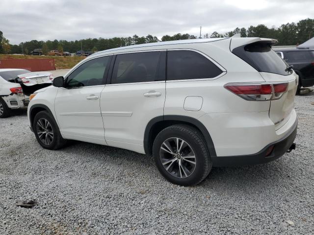 5TDKKRFH6GS161786 - 2016 TOYOTA HIGHLANDER XLE WHITE photo 2