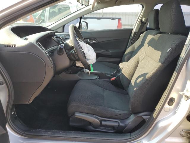 19XFB2F57DE254708 - 2013 HONDA CIVIC LX SILVER photo 7