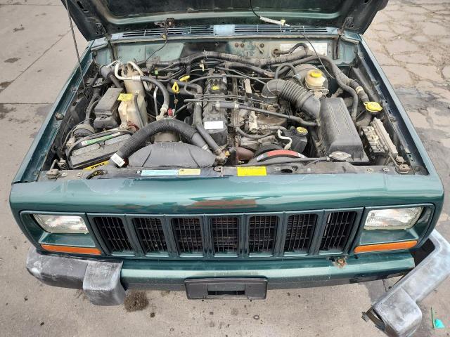 1J4FF48S61L511678 - 2001 JEEP CHEROKEE SPORT GREEN photo 12