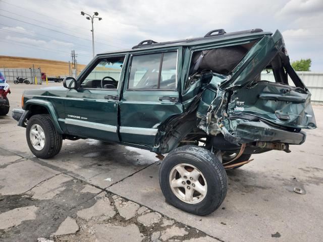 1J4FF48S61L511678 - 2001 JEEP CHEROKEE SPORT GREEN photo 2