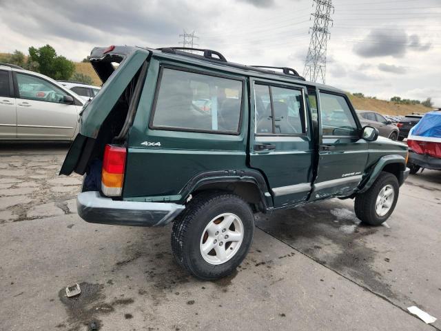 1J4FF48S61L511678 - 2001 JEEP CHEROKEE SPORT GREEN photo 3