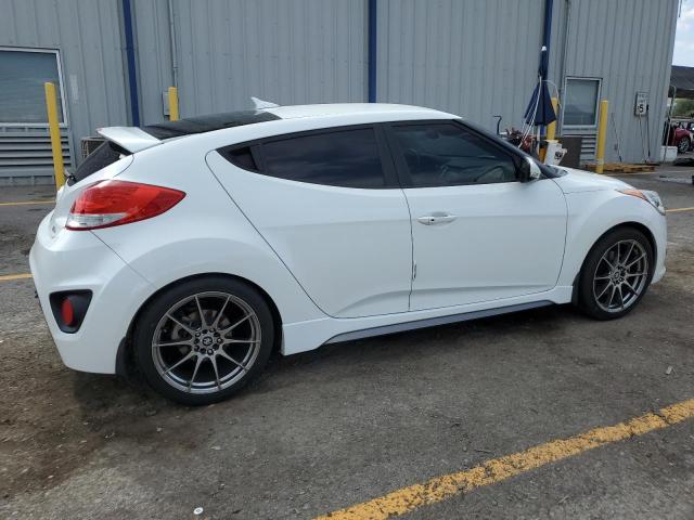 KMHTC6AE1EU208532 - 2014 HYUNDAI VELOSTER TURBO WHITE photo 3